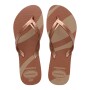Sandalias Havaianas Elegance Print Grafito Rose Gold