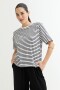 Remera a rayas BLANCO Y NEGRO