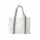 Bolso multiuso de tela negro y blanco Tote bag Blanco