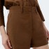 SHORTS FEM MARRON