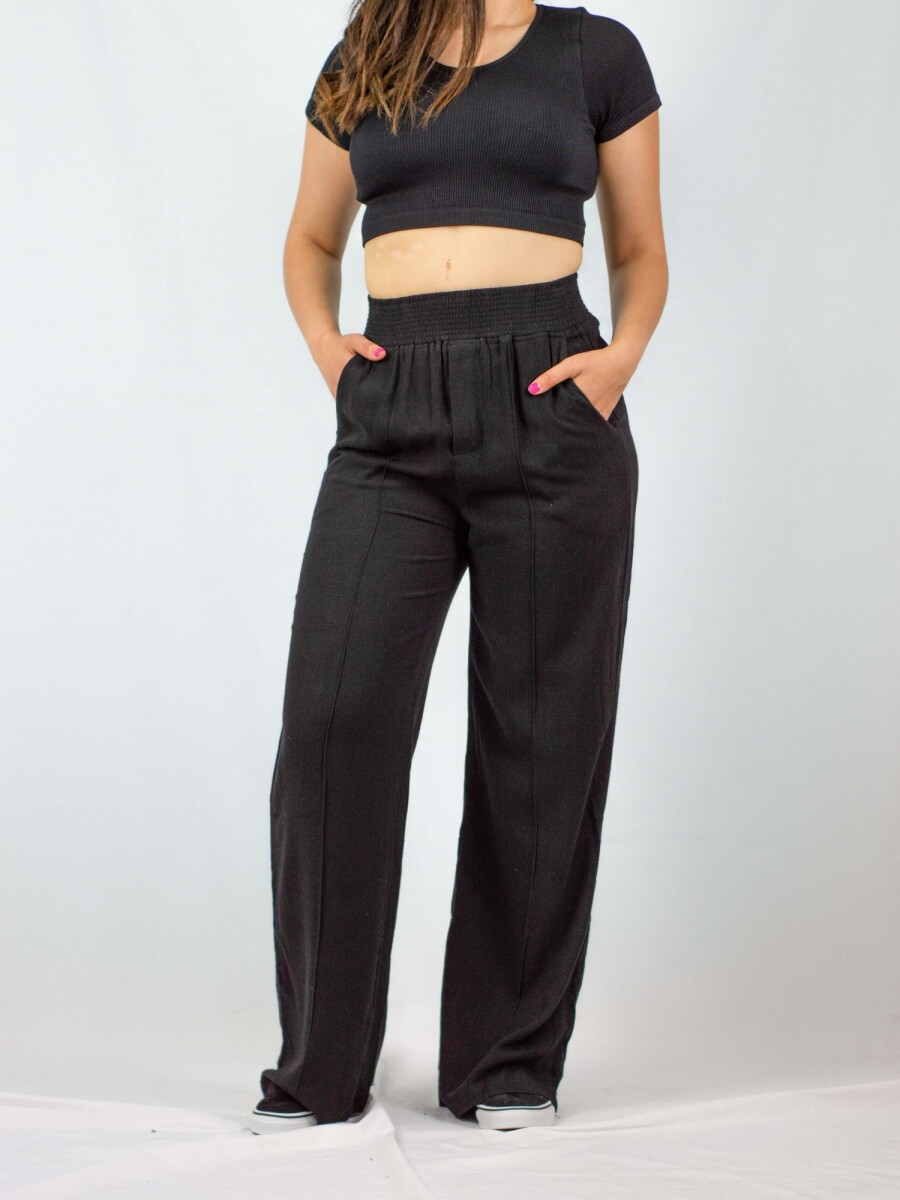 Pantalon Dama Lino - Black 