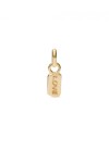 CHARM BAÑADO EN ORO 18K CON PALABRA LOVE. Charm