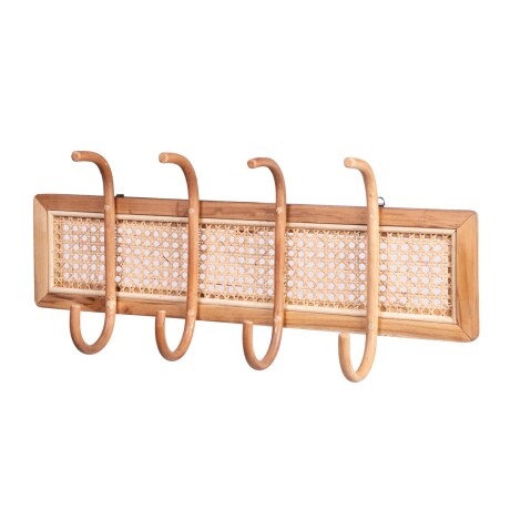 PERCHERO CON GANCHO RATTAN NATURAL-BEIGE RTB 2590, NATURAL