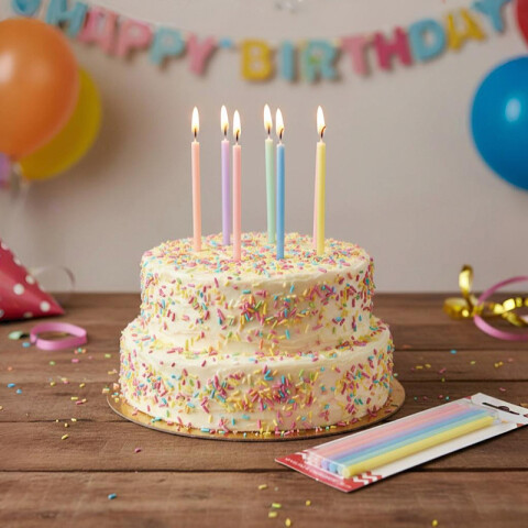 Velita 15 cm Surtidas Pastel x12 Velita 15 cm Surtidas Pastel x12