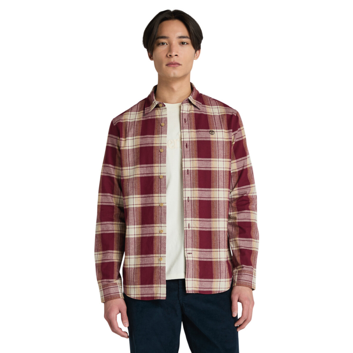 Camisa Herringbone Flannel Check Hombre 