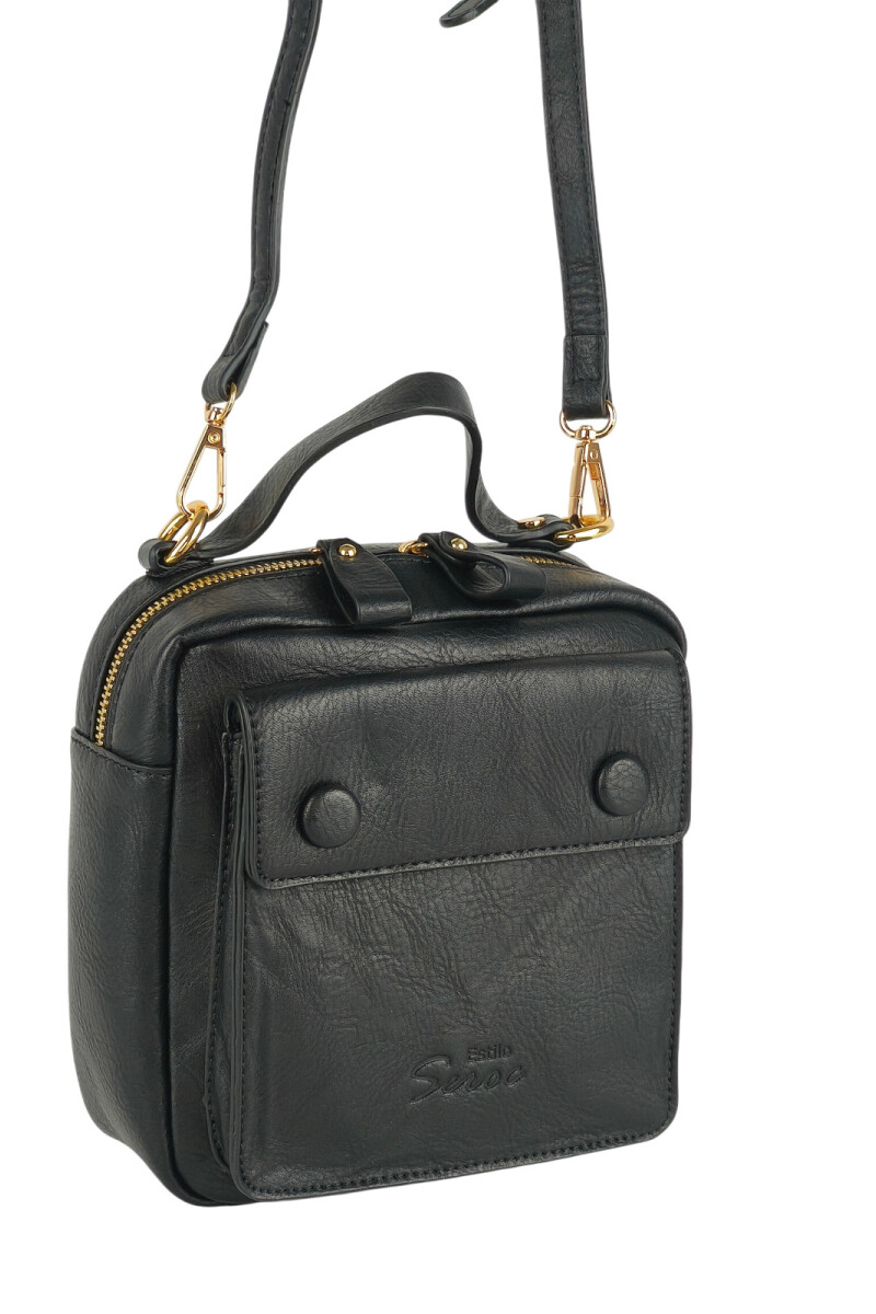 Morral con bolsillo Negro