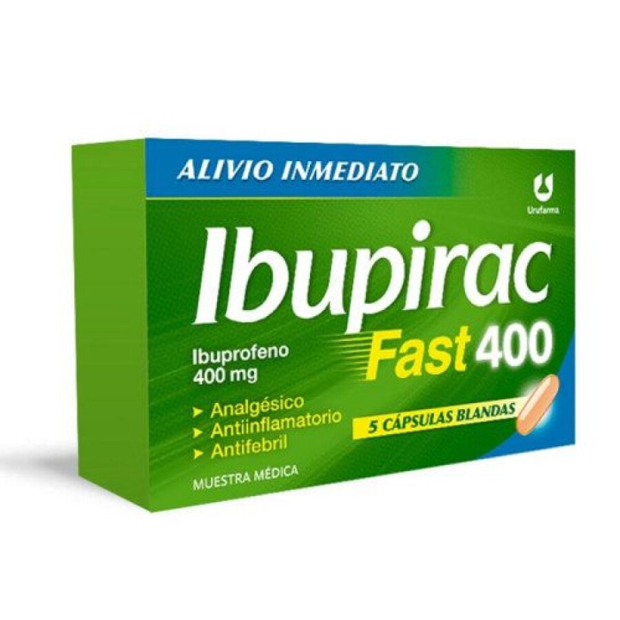 Ibupirac Fast 400 mg Cápsulas Blandas - Urufarma Ibupirac Fast 400 mg Cápsulas Blandas - Urufarma