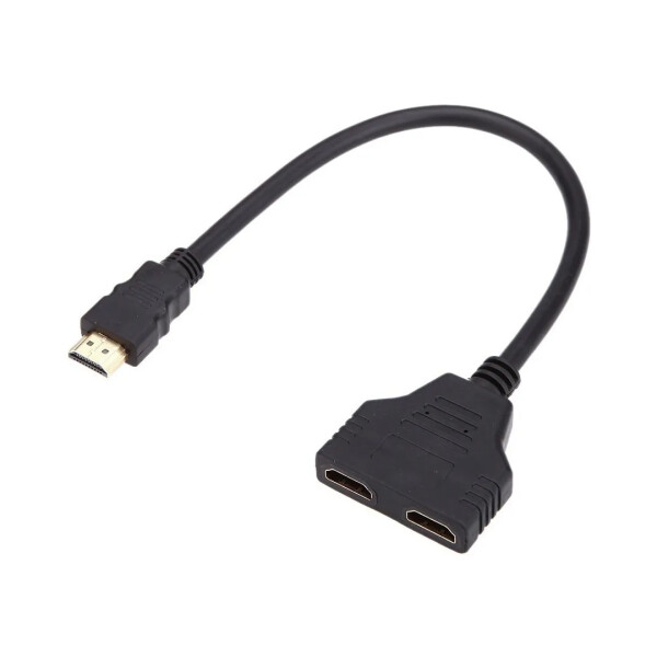Splitter HDMI con cable 1 Macho 2 Hembras Splitter HDMI con cable 1 Macho 2 Hembras