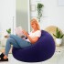 Puff Sillón Inflable de Pvc Con Respaldo Color Azul + Inflador Puff Sillón Inflable de Pvc Con Respaldo Color Azul + Inflador