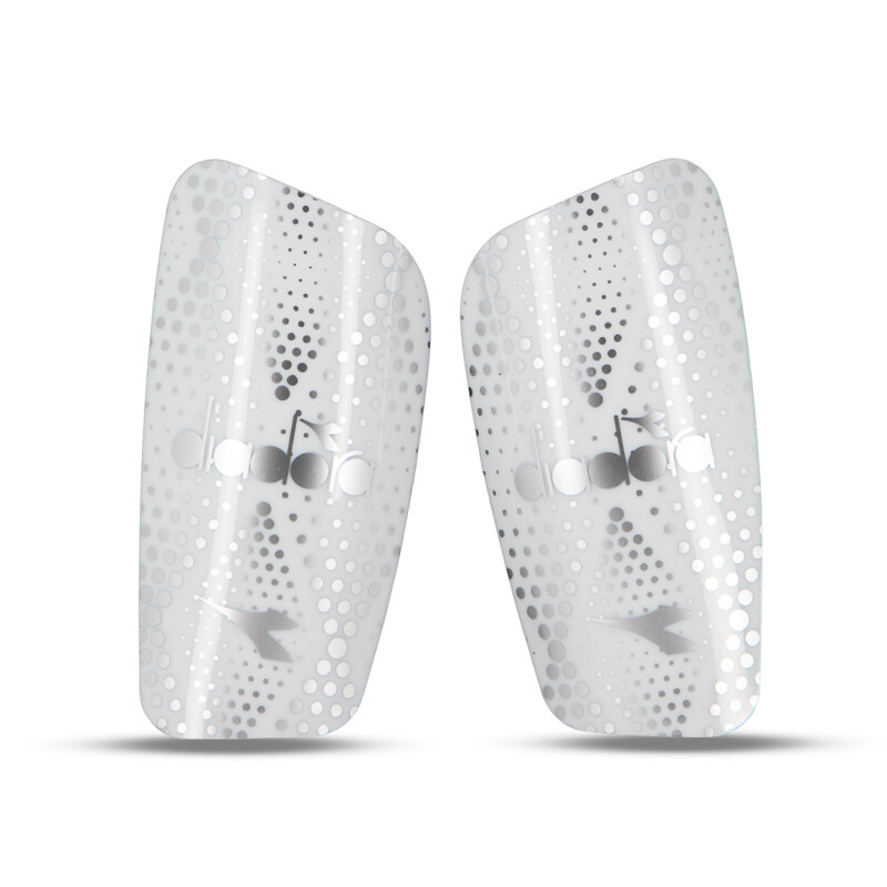 Diadora Canillera Shingguard Trento II - White/Silver Blanco-Plateado