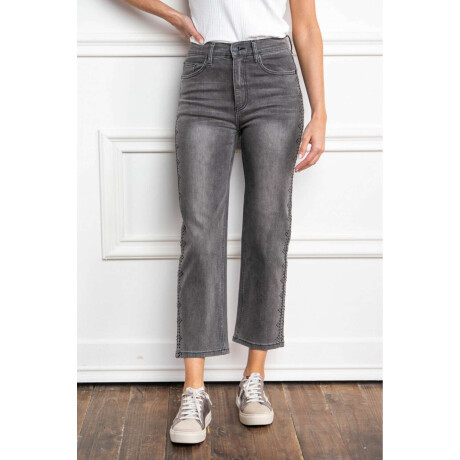 Jean Apliques Denim Gris