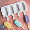Molde silicona 4 paletas 25x14.8x2cm Molde silicona 4 paletas 25x14.8x2cm
