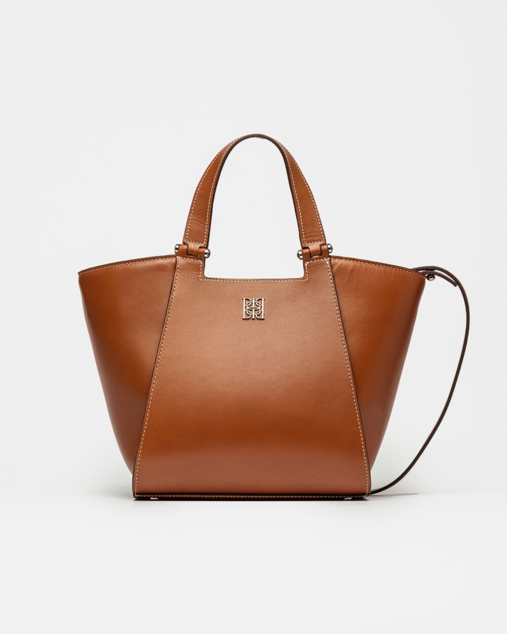 Cartera de mano Tess en cuero vaquita Cuoio