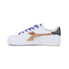 Championes Mujer Diadora Knock On Blanco-Dorado