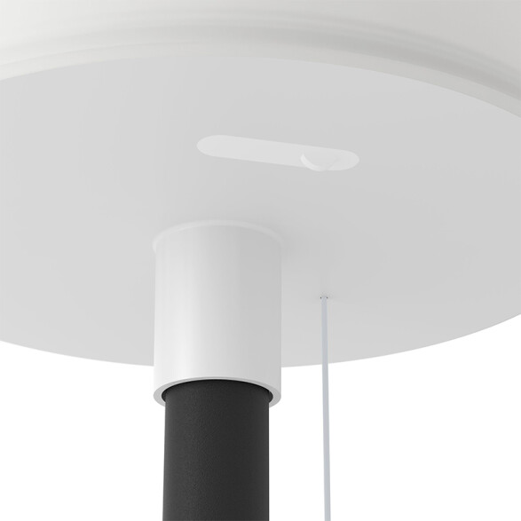 Lámpara de mesa negro-blanco solar RGBWW IP54 EG3694