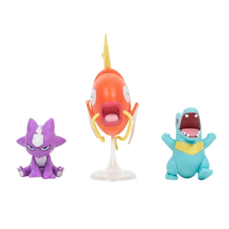 Battle set Pokémon Figuras de Acción Toxel+Totodile+Magikarp Battle set Pokémon Figuras de Acción Toxel+Totodile+Magikarp