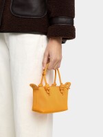 Bolso Tote De Textura Suave Xs naranja