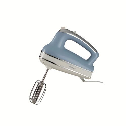 Batidora de Mano Vintage - Ariete - Potencia y Estilo Retro Celeste