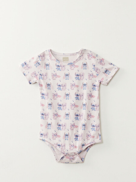 Body manga corta estampa Lilo Y Stitch Rosa