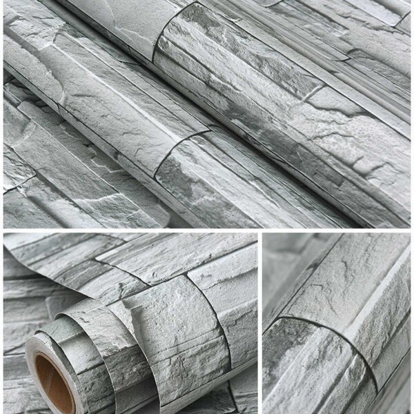 Papel Adhesivo Empapelar Piedra Cocina Pared 122x100 Papel Adhesivo Empapelar Piedra Cocina Pared 122x100