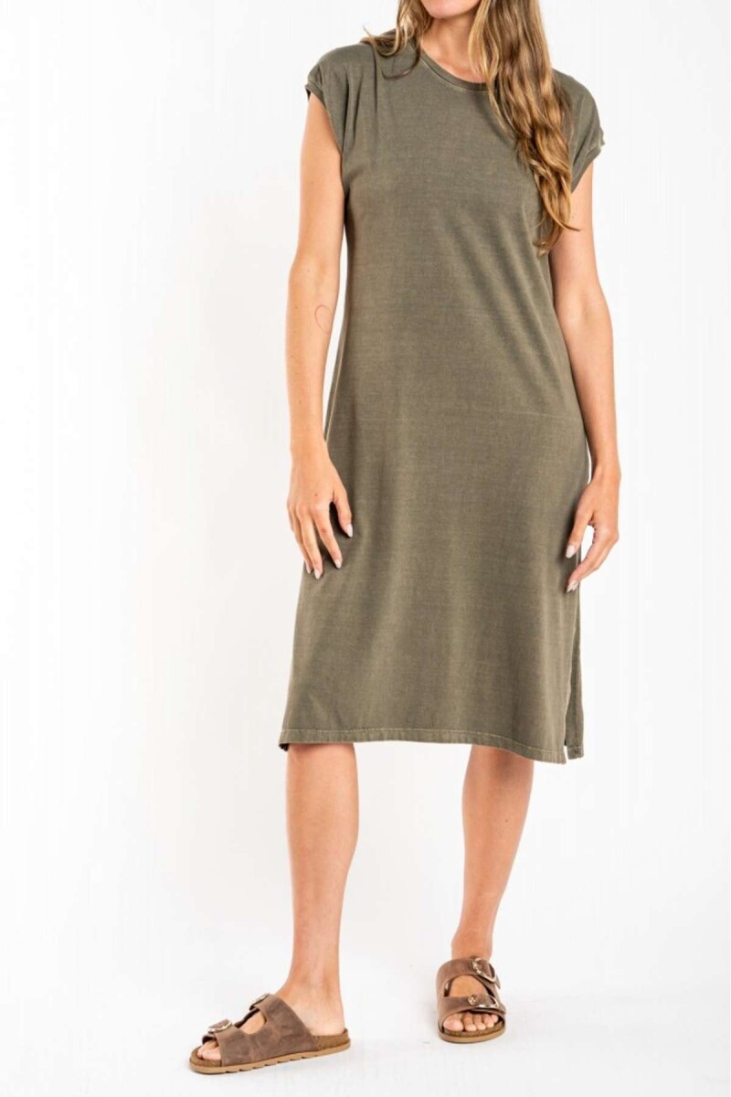 Vestido Algodon Lavado - Safari 