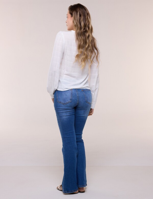 Blusa Smocked Escote V CRUDO