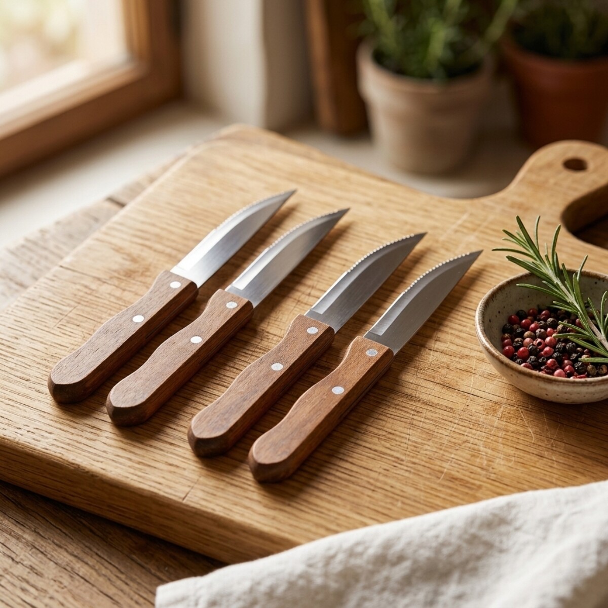 Cuchillo de Churrasco 5" - MADERA 
