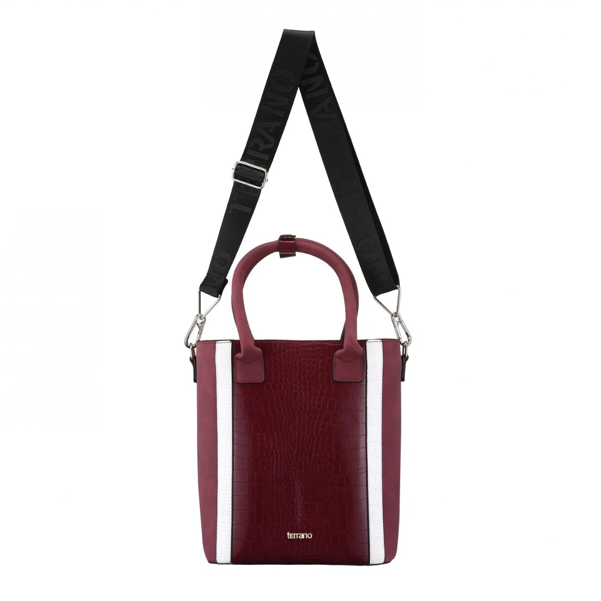 Matera de Mano Terrano Combinada con Correa - BORDO-BLANCO 