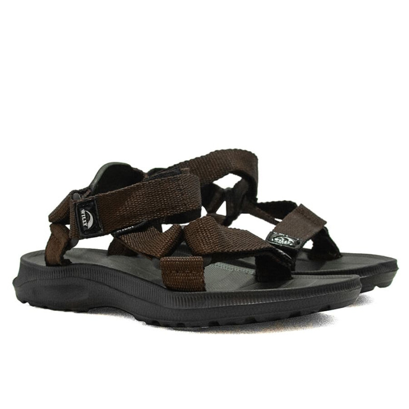 Sandalias Active con tira y pulsera de Niños - 831-2 Negro-gris