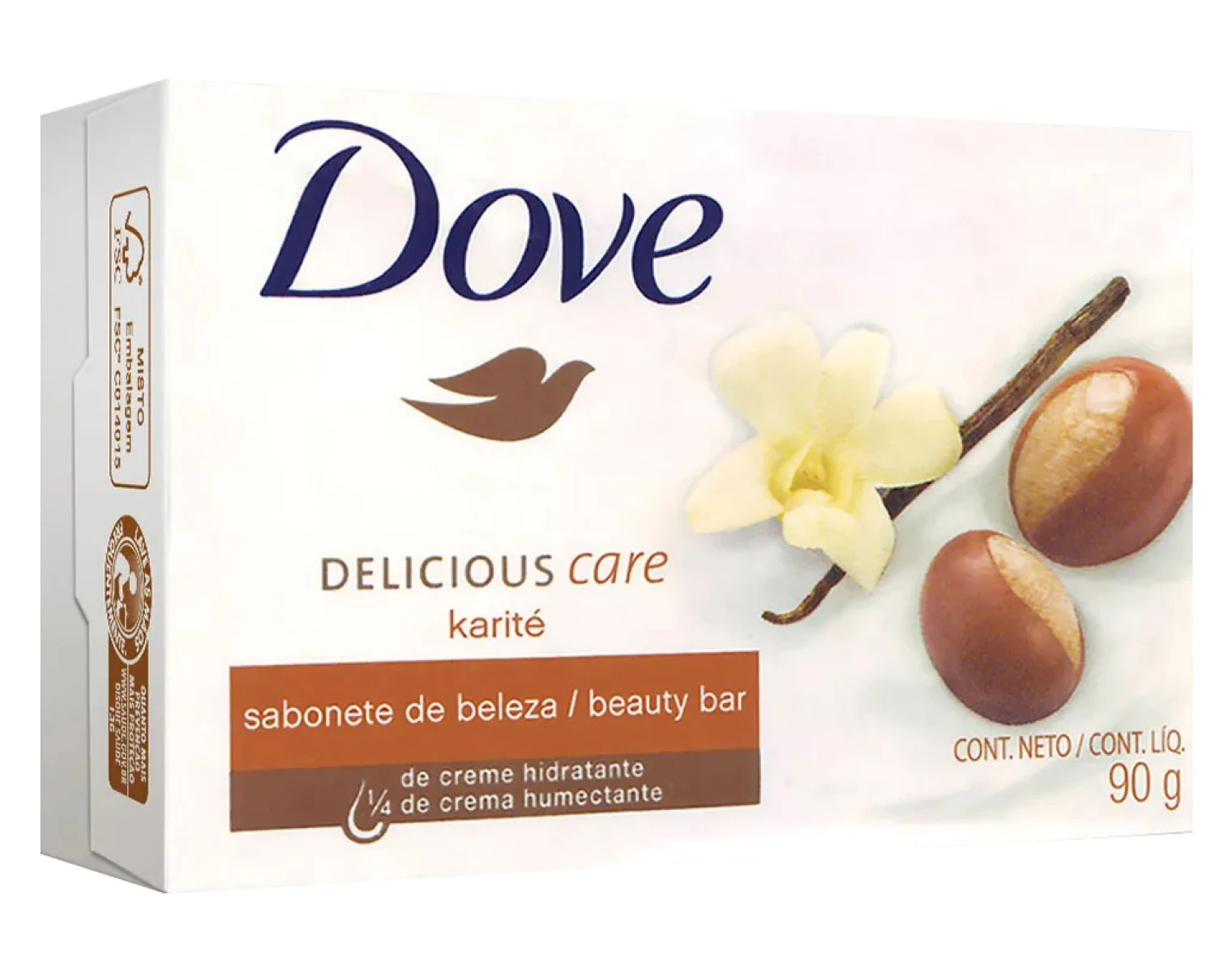 JABON DE TOCADOR DOVE KARITE Y VAINILLA 90 GR 