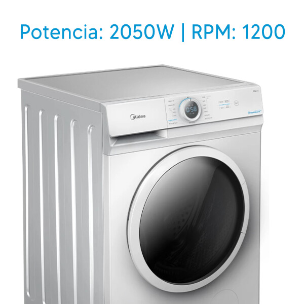 Lavarropas Midea Mf100w70/w-uy 7kg LAVARROPAS MIDEA 7KG MF100W70 CARG FRONT