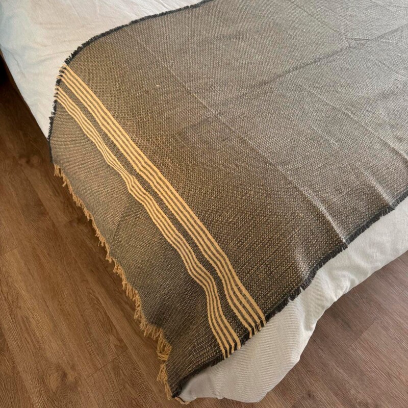 Manta pie de cama 85x230cm gris Manta pie de cama 85x230cm gris