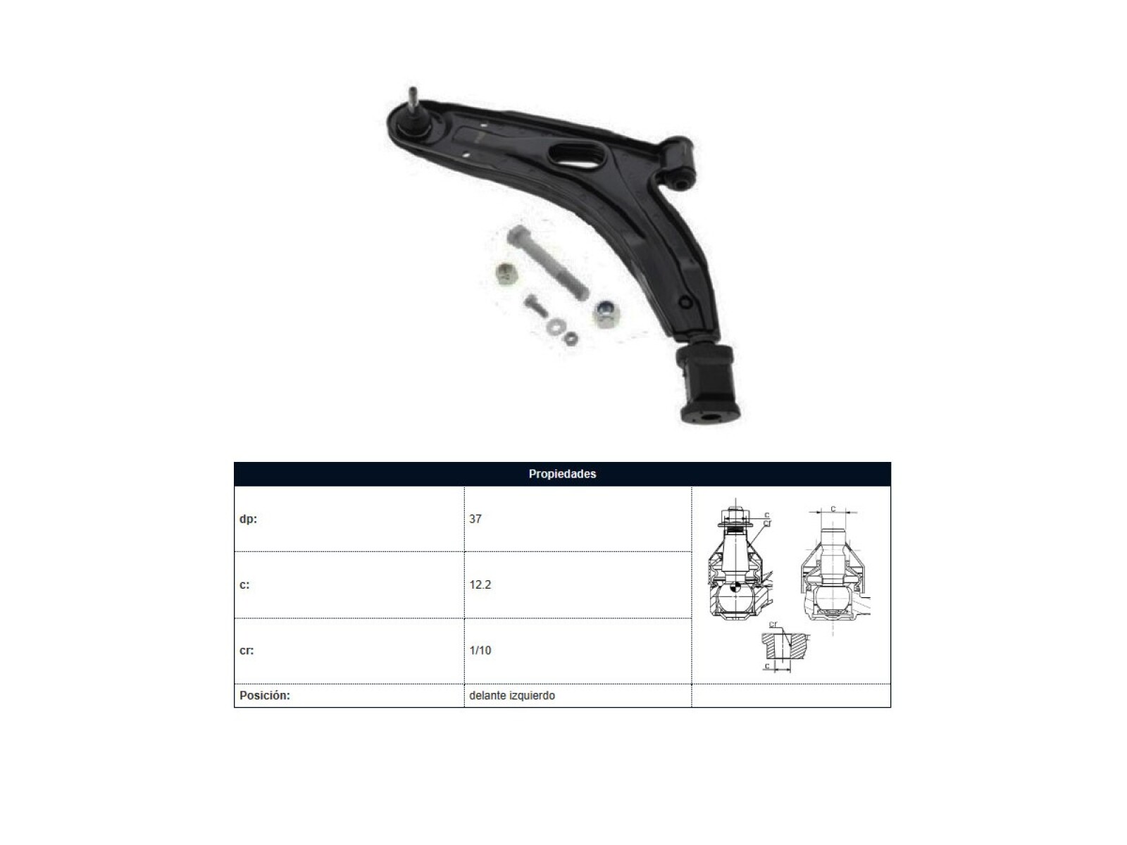 Parilla De Suspension Del Fiat Uno Duna Elba Premio 93-00 Izq 
