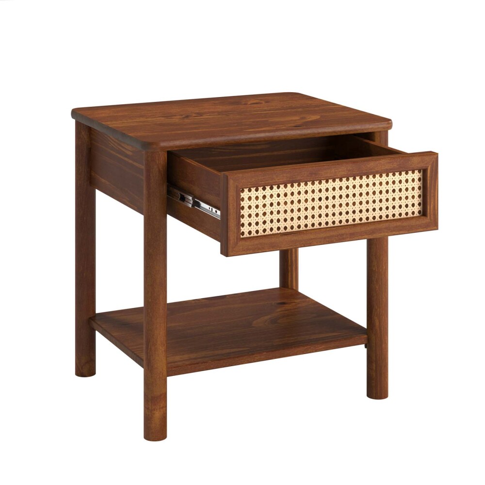 MESA DE LUZ MADERA MARRON PALERMO