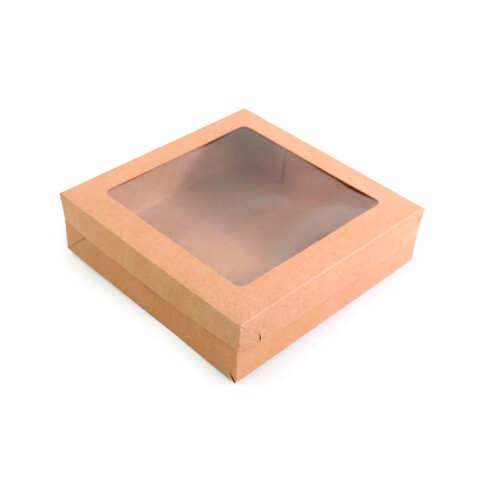 Caja con visor Cuadrada 26x26x8 cm
