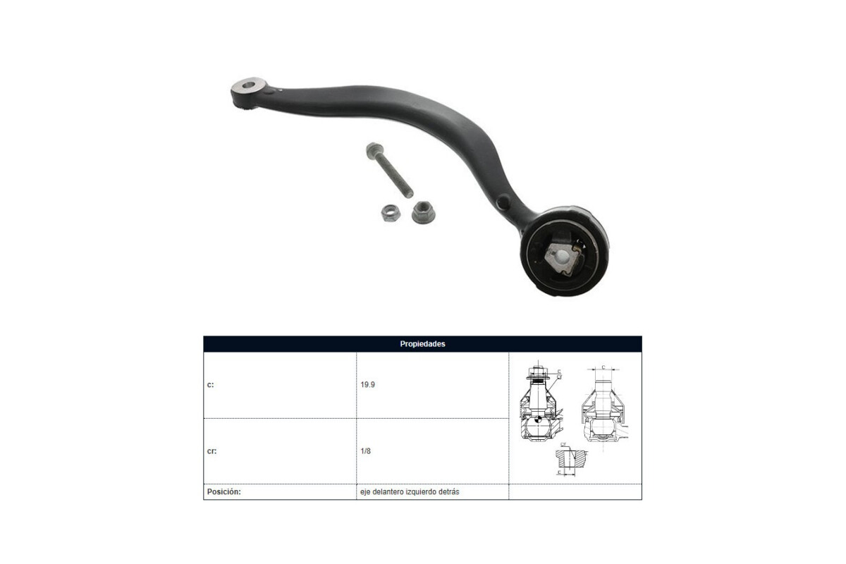 Brazo De Suspensión Del BMW X5 D (E53)/X5I (E53) 99-05 Izq Brazo De Suspensión Del BMW X5 D (E53)/X5I (E53) 99-05 Izq