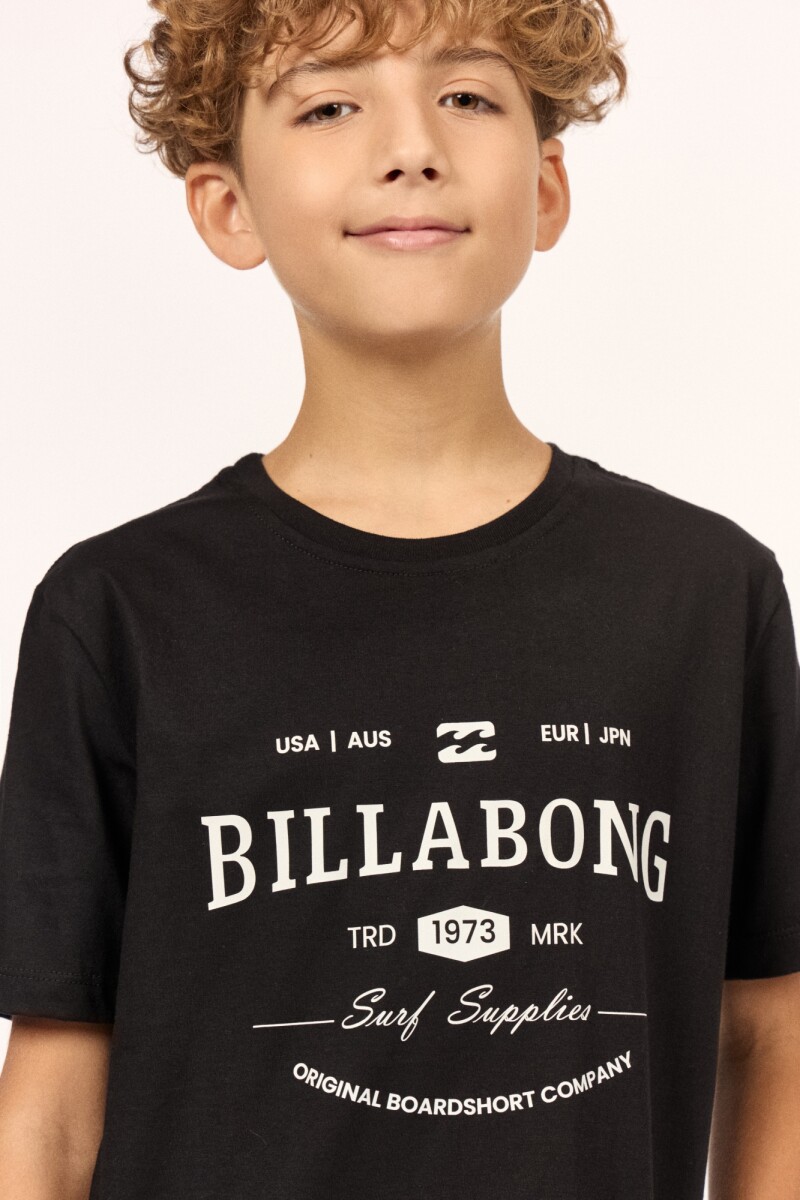 REMERA SOUTH RUNNER TEE BOYS J-negro