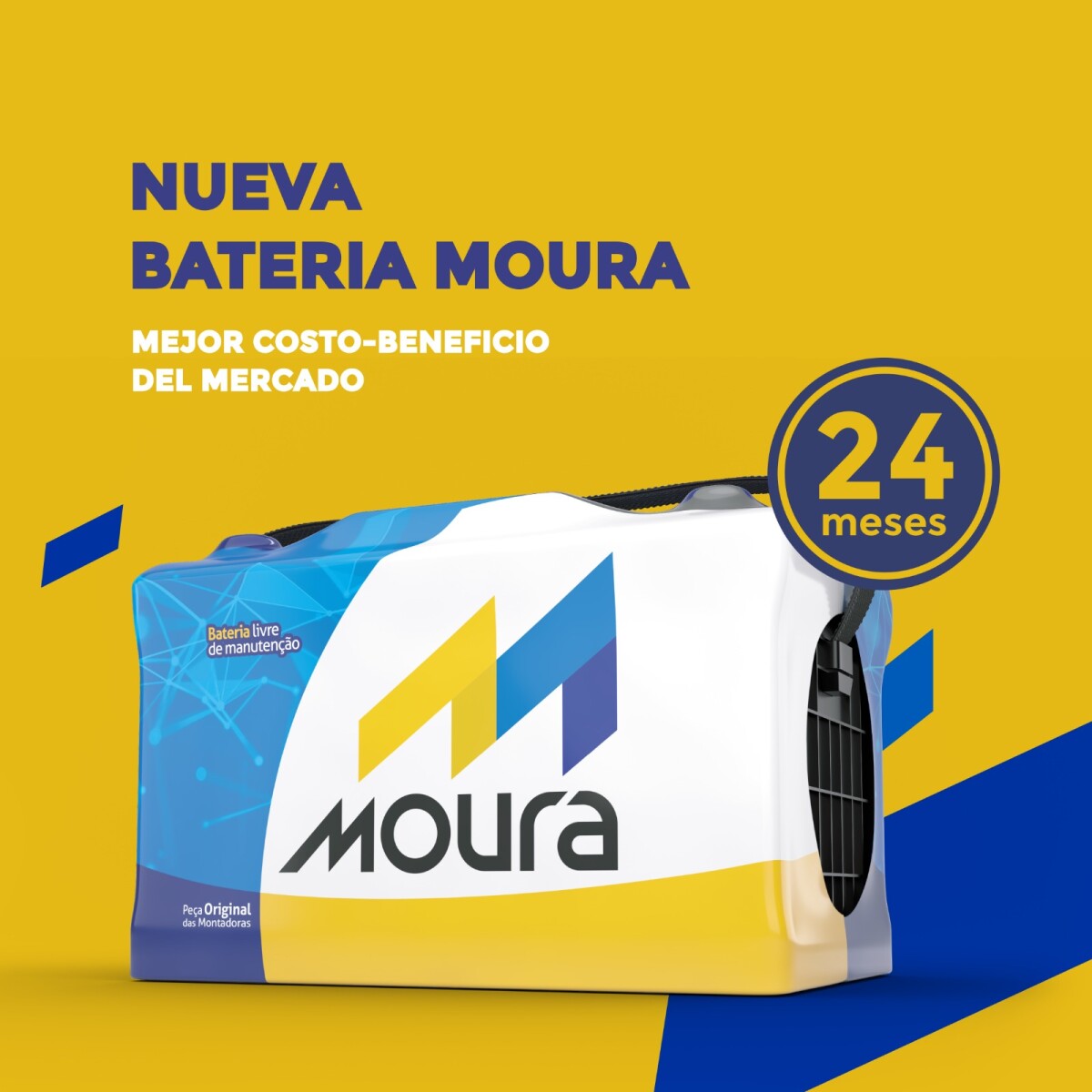 BATERÍA MOURA 100 amp. 24,6x17,5x17,5 M60GD(POS.+DER.) PRECIO DE LISTA 