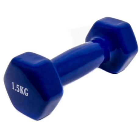 Mancuerna engomada de 1.5KG Azul