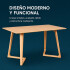 Mesa ComboHome Swift Rectangular 120 x 80 Calidad Premium Marrón 1