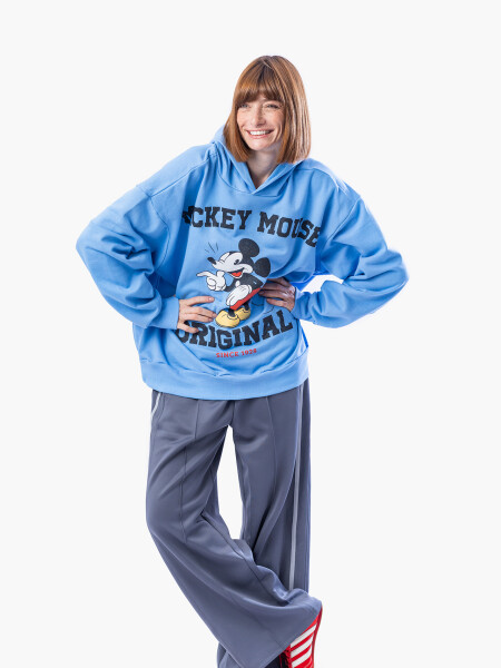 CANGURO HOODIE WALT DISNEY AZUL PIEDRA