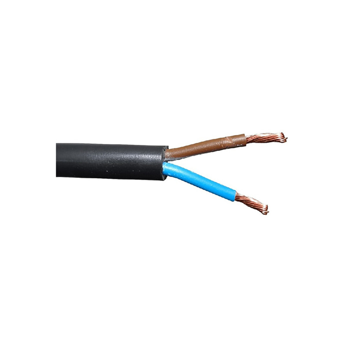 Cable bajo goma negro 2x2mm² - Rollo 100 mts. - C96306 