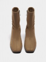Botines Efecto Piel taupe