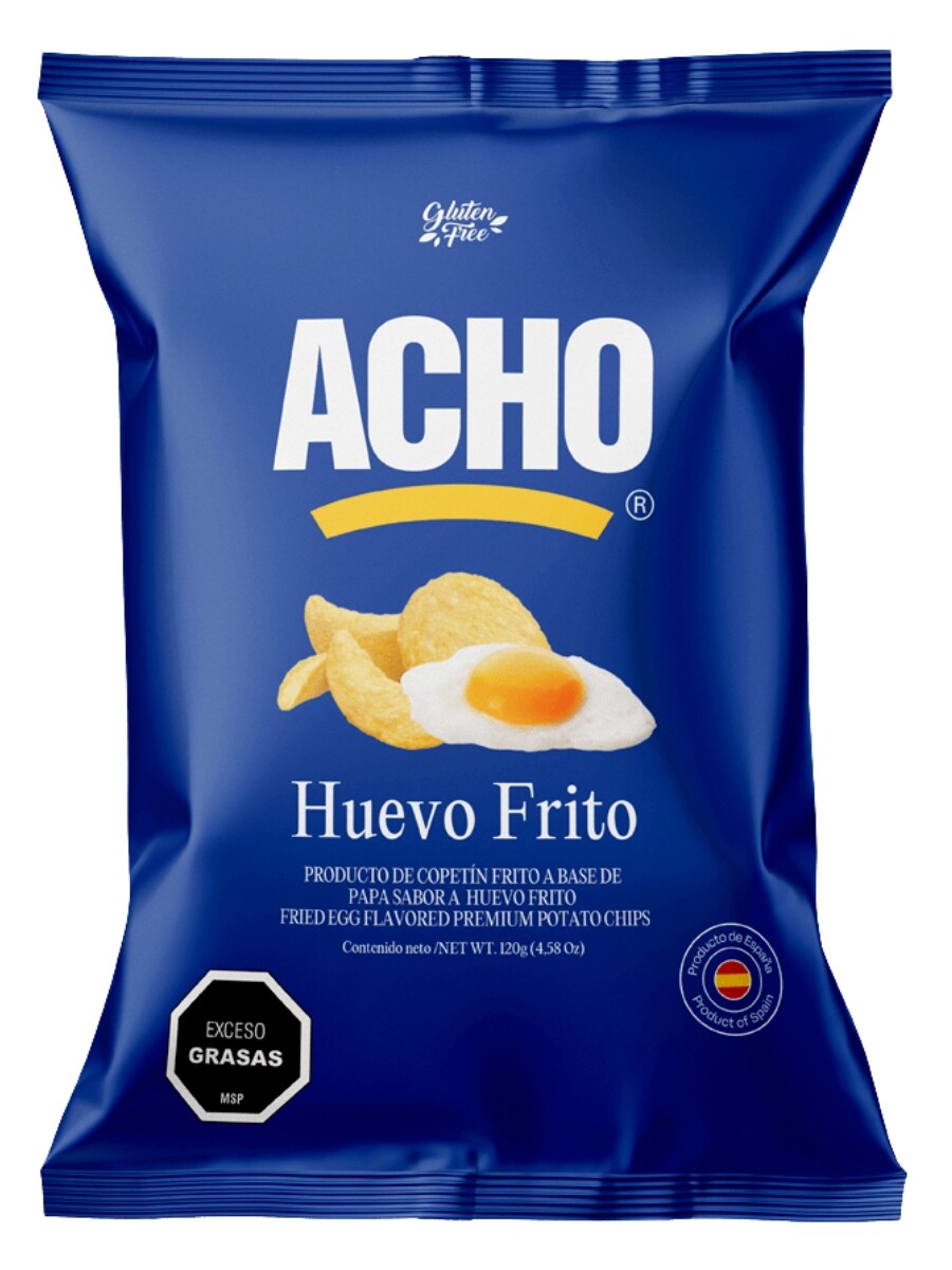 Papas chips Acho Huevo frito 