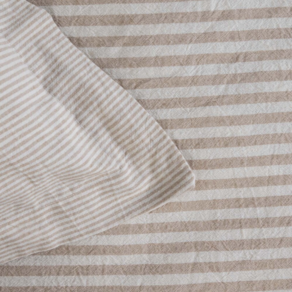 FUNDA NÓRDICA 2 PLAZAS ALGODON REVERSIBLE STRIPES