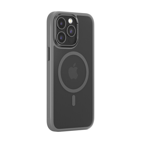 Protector Case con Borde Anti-Shock Joy Elegant Magnetic para iPhone 15 Pro Gray