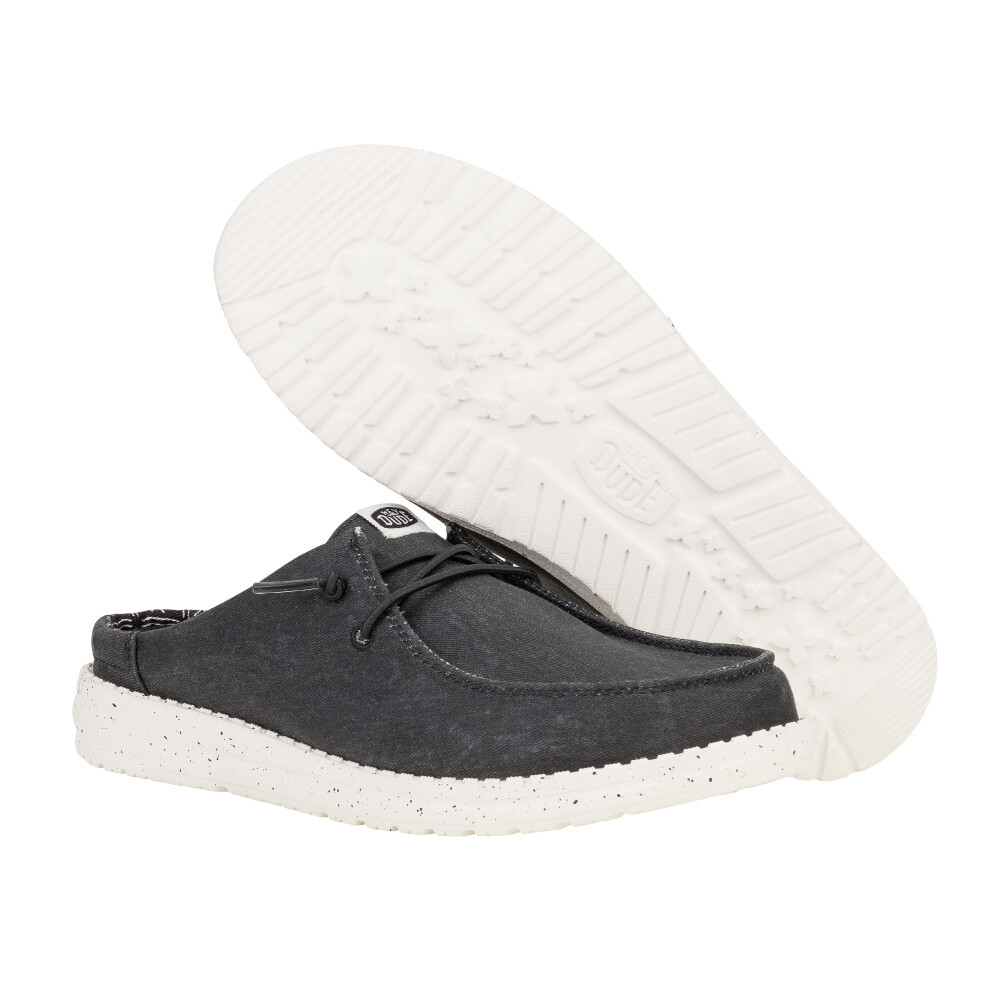 Wendy Slip Stretch Canvas - Mujer Black