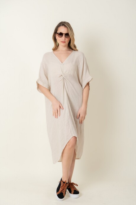 VESTIDO FIORALBA Beige