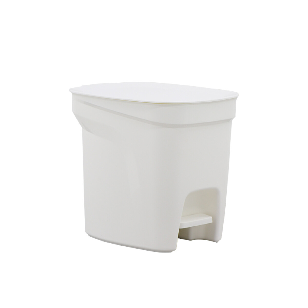 Papelera "COMPACT" 7 Lt. en polipropileno blanco - TD0432 