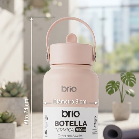 Botella Térmica Brio 950ml Acero Inox Salmón
